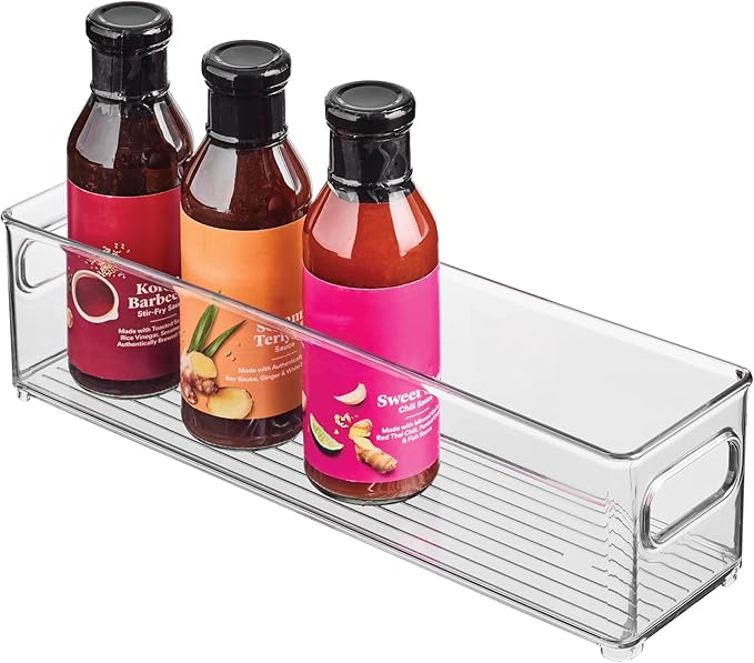 InterDesign Refrigerator and Freezer Storage Container – Deep Organizer Bin for Kitchen, Clear