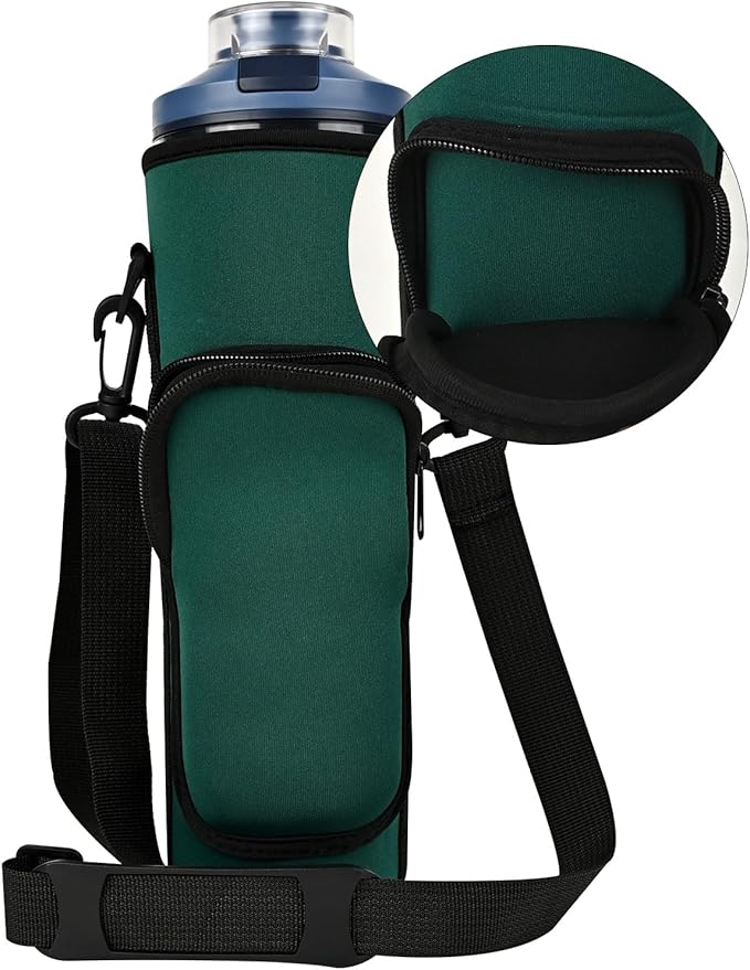 Blender Storage Sleeve Blender Travel Bag for Ninja Blast Max Portable Blender BC251NV/BC251GY/BC251MT/BC251PK/BC251LD/BC251IV with Shoulder Strap and Accessory Pocket (Green)