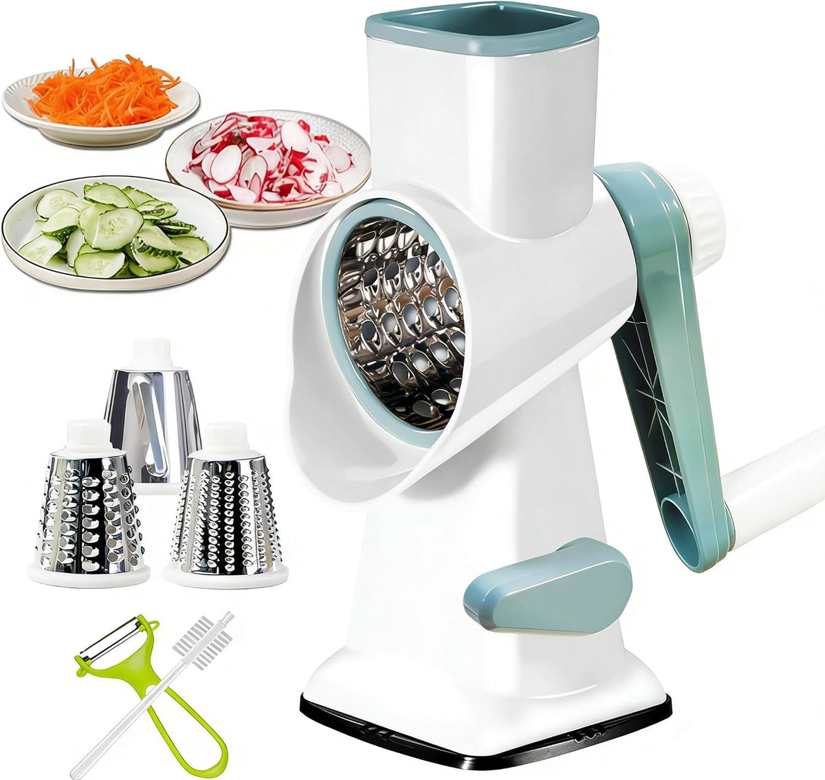 Cheese Grater Rotary Cheese Grater,Versatile Cheese Shredder