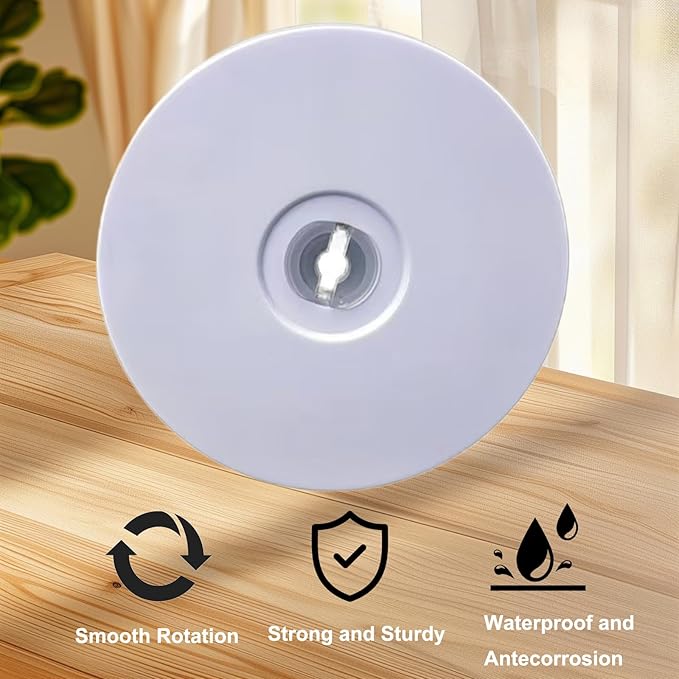 8Inch Lazy Susan Turntable Organizer, Clear 360 Degree Rotation Round Turntable, Lazy Susan for Kitchen Table Spice Rack Cake Table Pantry Kitchen Decoratin