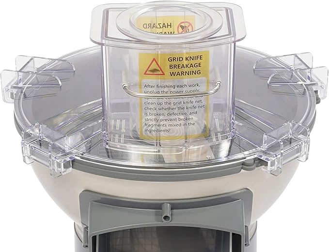 4-In-1 Electric Vegetable Chopper 200W Multifunctional Vegetable Fruit Processor with Dicing, Slicing, Shredding, and Striping Function, Vegetable Slicer, Automatic Cutter for Commercial and Home Use