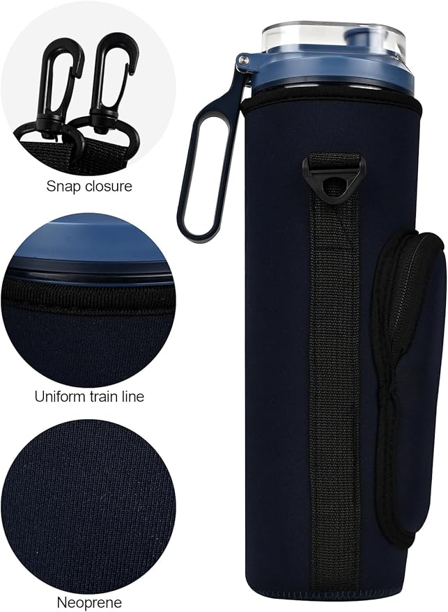Blender Storage Sleeve Blender Travel Bag for Ninja Blast Max Portable Blender BC251NV/BC251GY/BC251MT/BC251PK/BC251LD/BC251IV with Shoulder Strap and Accessory Pocket (Blue)