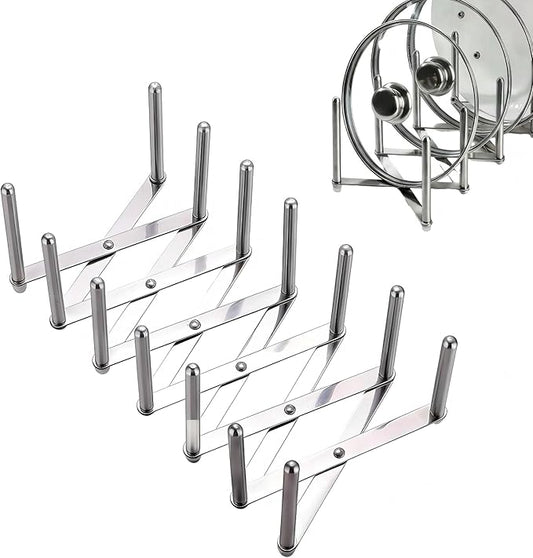 Retractable Stainless Steel Pot Lid Organizer