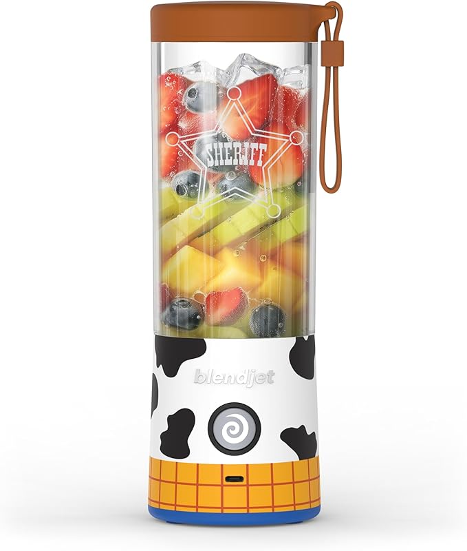 BlendJet 2 Portable Blender for Smoothies & Shakes - BlendJet Cordless Personal & Small Blender, USB-C Rechargeable & Self Cleaning - (Toy Story Woody, 16 oz.)