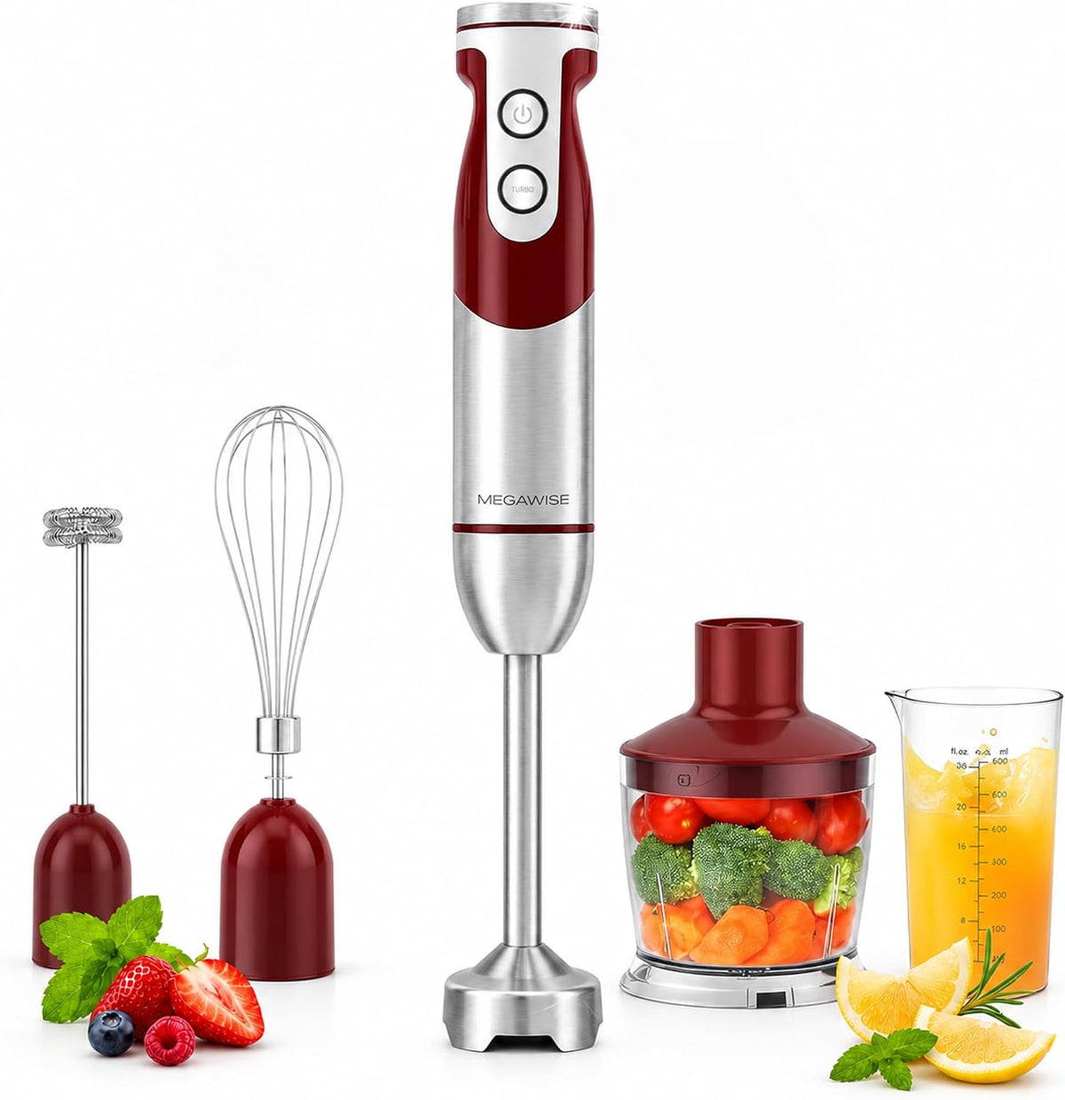 Hand Blender, 1000W Immersion Blender, 5-in-1 Multi-Function