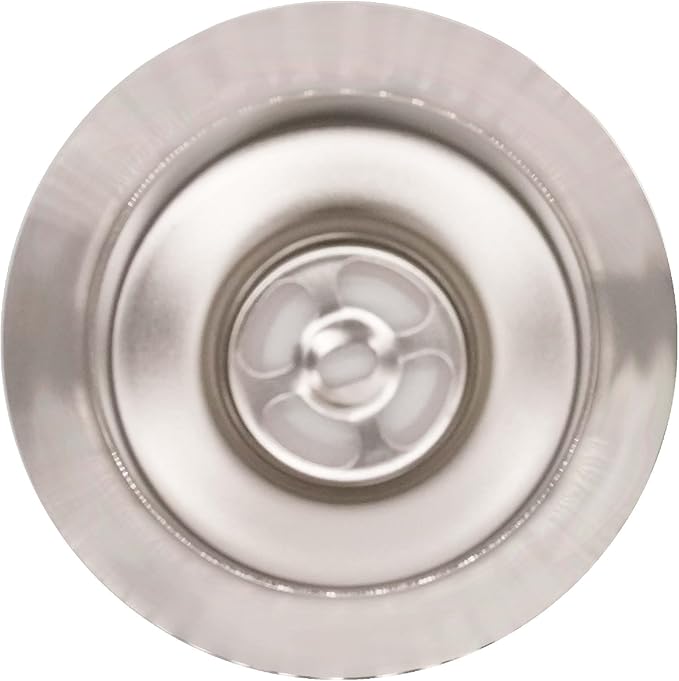 Westbrass D2145-07 3-1/2" Post Style Large Kitchen Sink Basket Strainer, Satin Nickel (2-Pack)