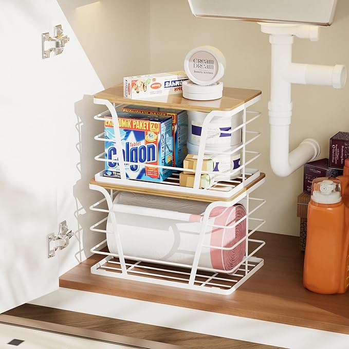 Extra Large 2 Pack Potato and Onion Storage Bins, White