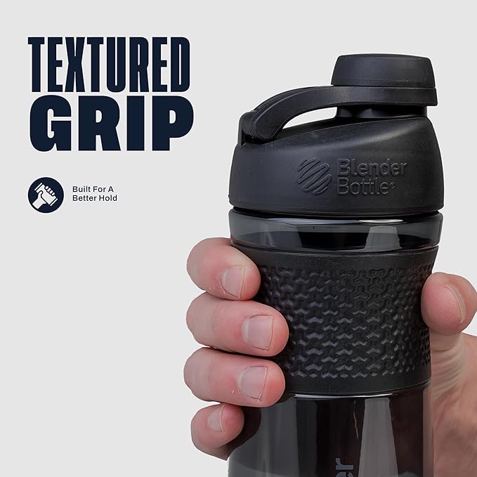 BlenderBottle SportMixer Shaker Bottle Perfect for Protein Shakes and Pre Workout, 20-Ounce, Rose