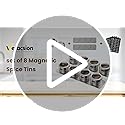 Set of 8 Magnetic Spice Tins with 2 Metal Wall-Plates,120 Preprinted Seasoning Label Stickers,2 Styles for 3 oz Herb Jars