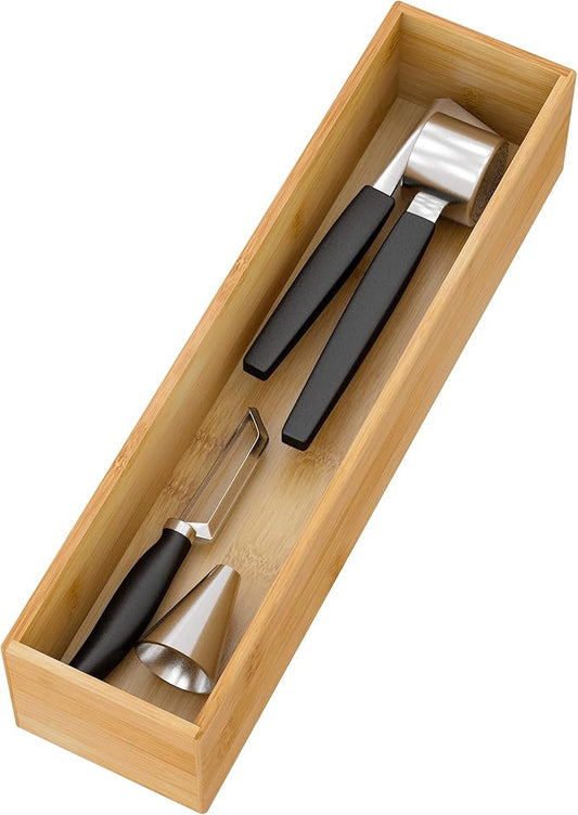 Bamboo Kitchen Drawer Organizer, 12"3"2.5"