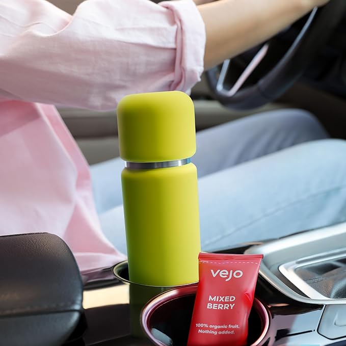 VEJO 12oz Electric Protein Shaker Bottle – USB Rechargeable Powder Mixer for Protein Shakes, Pre-Workout, Creatine | No Clumps, No Ball | 6-Blade Blending | BPA-Free | Gym Bag Travel Size | Yellow