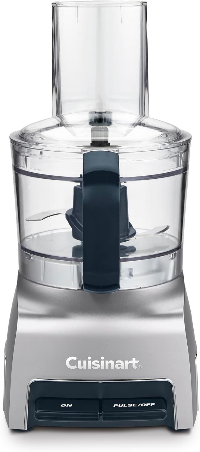 5‑Cup Chop & Shred Food Processor, Compact Food Chopper, Easy‑Store Design, Silver FP-5