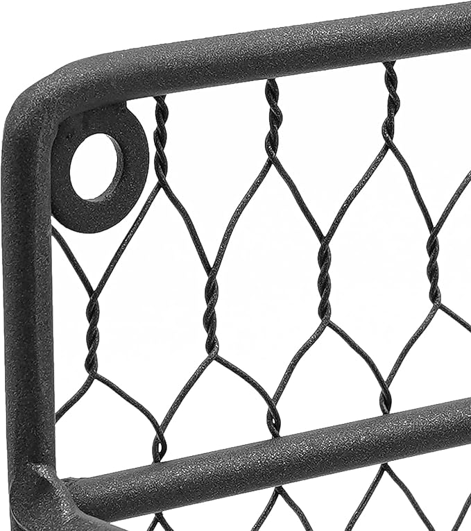 4-Tier Spice Rack Wall Mounted Kitchen Spices Organizer Space Saving Modern Hanging Organize Shelf for Spices, Herbs, and Condiments, Black