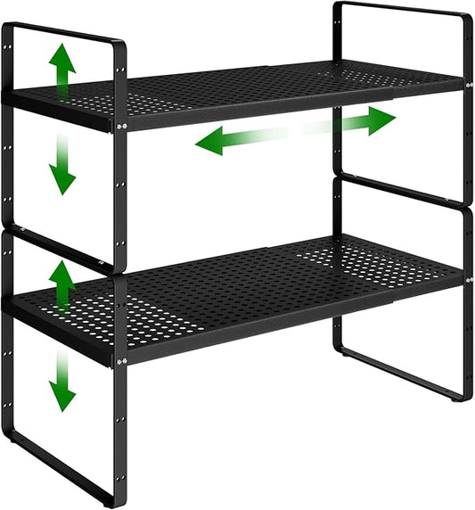 Expandable Spice Rack - 16.5"-27" L x 2 Pack