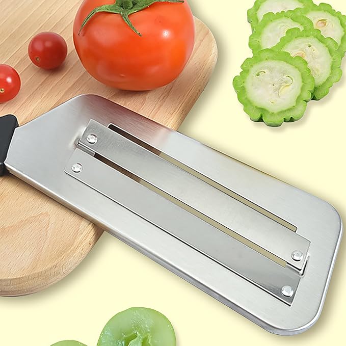 2 Pcs Cabbage Chopper Shredder - Stainless Steel Kitchen Knife for Slicing, Grating & Shredding - Perfect for Sauerkraut, Coleslaw, Vegetables - Sharp Blades, Easy to Clean & Durable (2 Pcs Black)