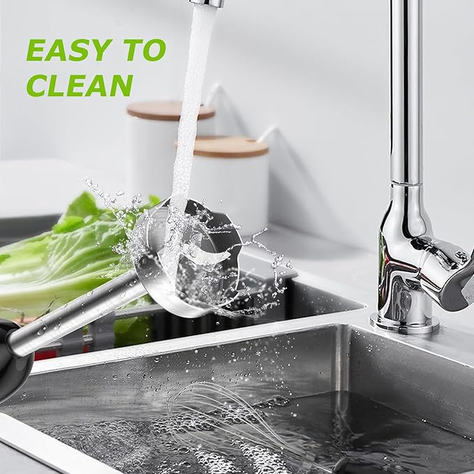 Bonsenkitchen Immersion Handheld Blender with Whisk, 20-Speed & Turbo Mode Hand Blender Stick 500W, 304 Stainless Steel Hand Blender for Soup, Smoothie, Puree, Baby Food