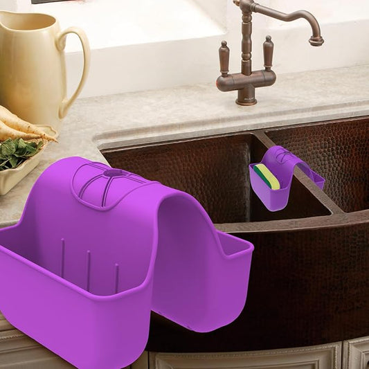 Sponge Holder for Kitchen Sink, Purple