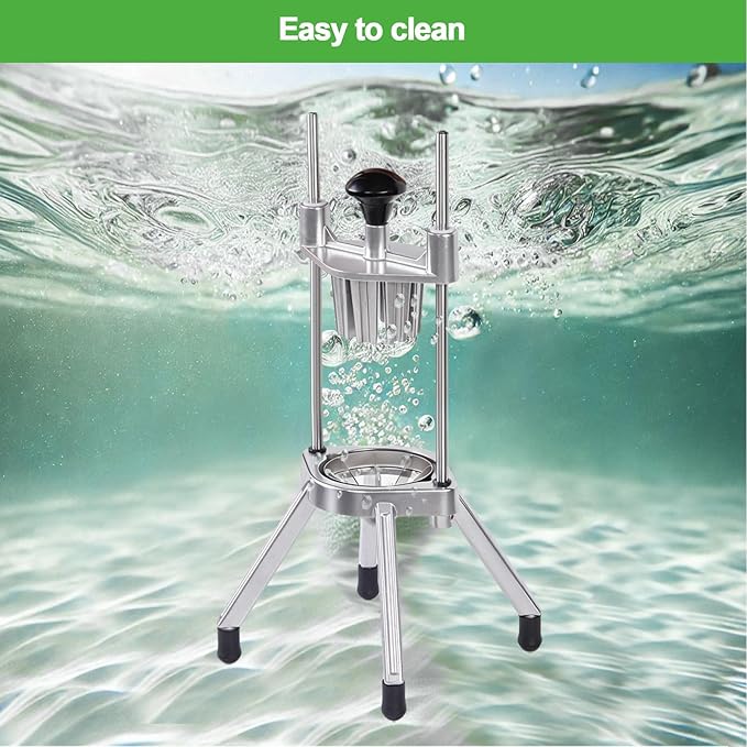 Commercial Lemon Cutter 4-Section with V-Shaped 420 Stainless Steel Blades，Easy Wedger Stainless Steel Blade Fruit Lime Slicer NSF Certified Easy-to-Use for Bar Restauran