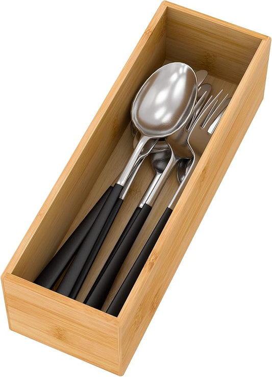 Bamboo Kitchen Drawer Organizer, 9"3"2.5"