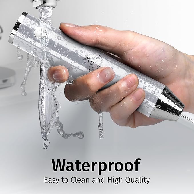 Zulay Kitchen Rechargeable Milk Frother Handheld - Frother Wand, Drink Mixer, Electric Whisk Frother, for Cappuccinos, Matcha & Protein Powder - Lux 4 Whisk 2 Speed Waterproof 2000mAh Silver