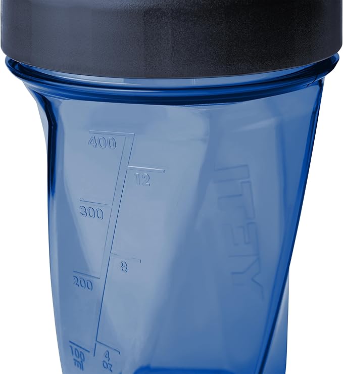 YETI Yonder Helimix Vortex Blender Shaker Bottle Holds up to 20oz | No Blending Ball or Whisk | USA Made | Portable Pre Workout Whey Protein Drink Shaker Cup | Dishwasher Safe, Royal Blue