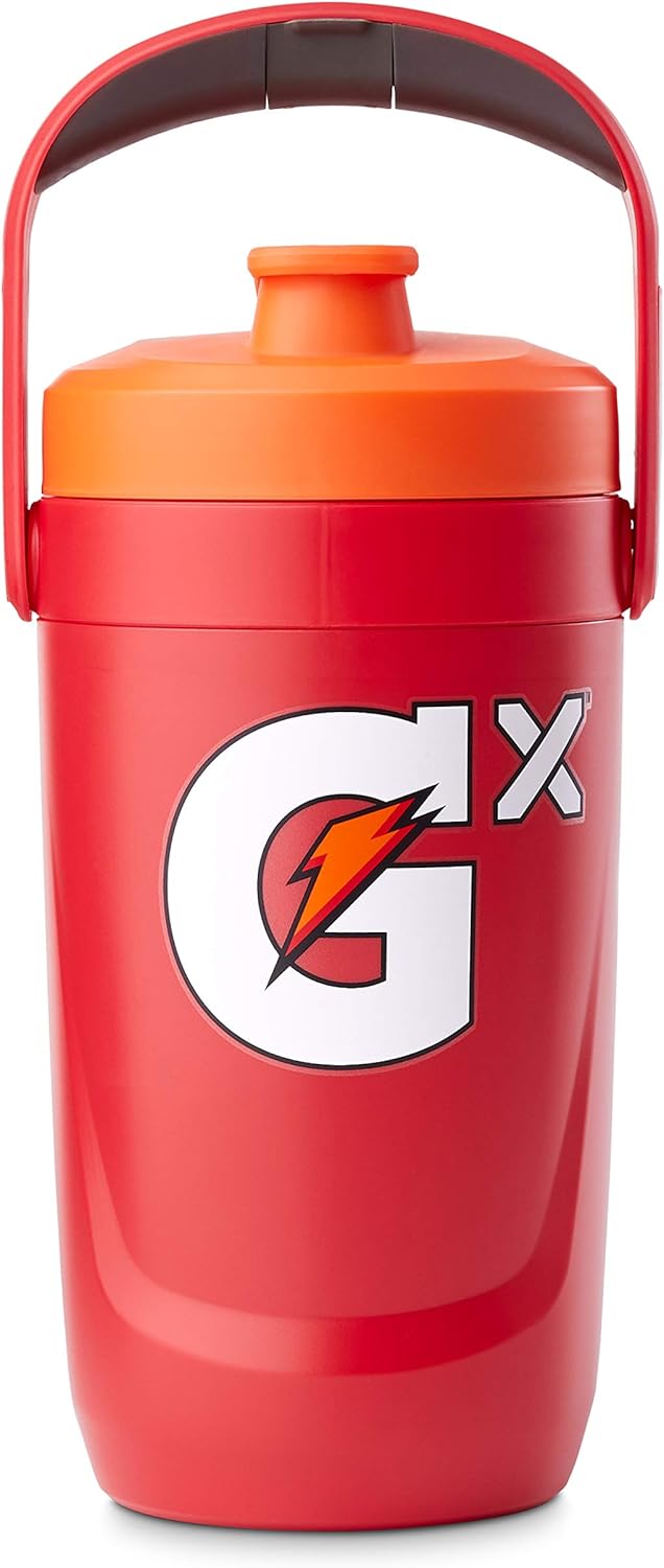 Gx Performance Jug, 64oz, Leakproof, Non Slip Grip, Great for Athletes, Red