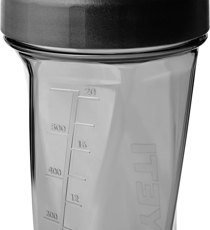 Yonder Helimix Vortex Blender Shaker Bottle Holds up to 27oz, Charcoal