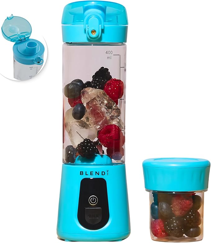BLENDi Pro+ Portable Blender (New 2025 Model, 17.5oz, Turquoise) – Upgraded 120W Motor, USB-C Rechargeable, Cordless Personal Blender Smoothies & Shakes – BPA-Free, Self-Cleaning, Travel-Friendly