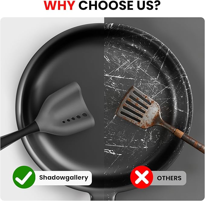 Meat Chopper Spatula Ground Beef Masher- Heat Resistant Hamburger Smasher Tool, Non Stick Ground Chopper Hamburger Grinder, Mix and Chop Potato Masher Kitchen Utensil-Black