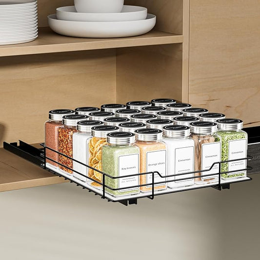 Pull Out Spice Rack, Slide Out Spice Rack for Cabinet