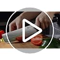 Nakiri Knife - 7" Razor Sharp Meat Cleaver and Vegetable Kitchen Knife, High Carbon Stainless Steel, Multipurpose Asian Chef Knife for Home and Kitchen with Ergonomic Handle