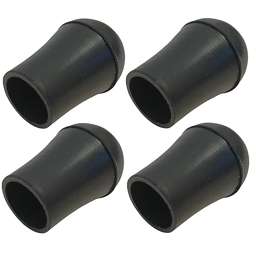 OCS Parts 1-Inch Rubber Foot Replacement | Replacement Rubber Feet Compatible with Choice Food Choppers, Dicers, Wedgers, Cutters, and Slicers (4)