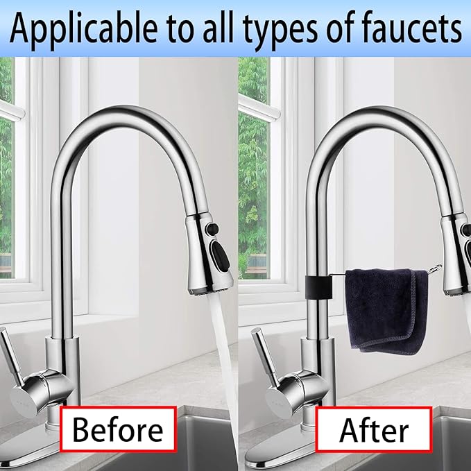 2 Pack Dish Holder for Multiple Kitchen Sink Faucets (Gray)