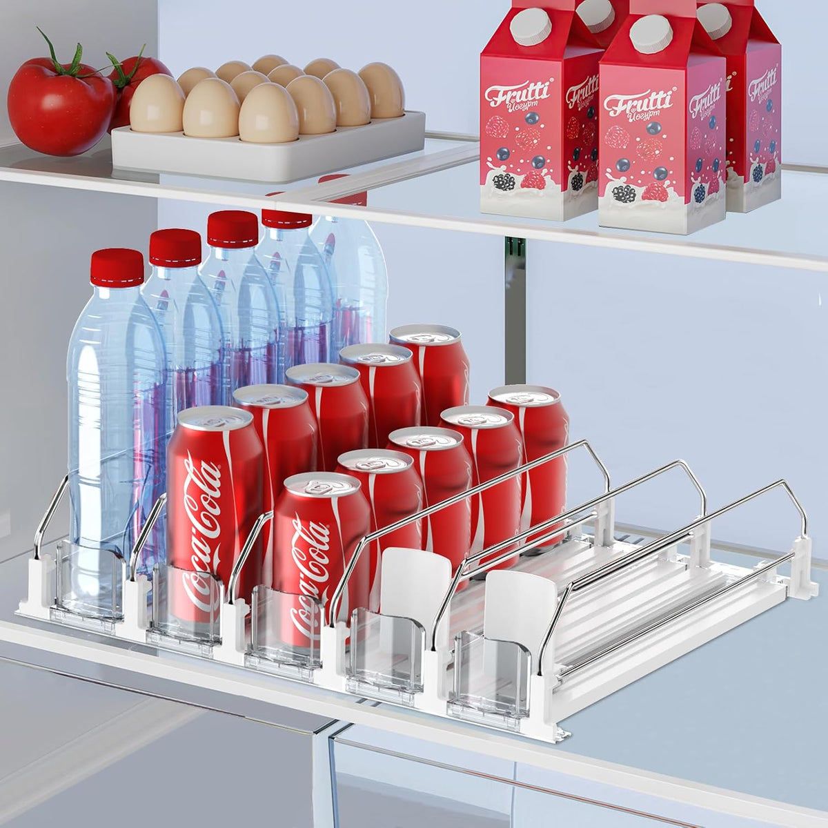 Drink Organizer for Fridge,Holds up to 25 Cans