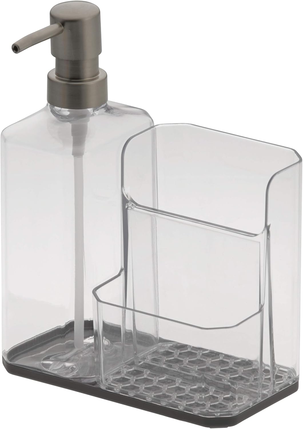 Spectrum Hexa Kitchen Sink Soap Dispenser with Sponge and Brush Holder