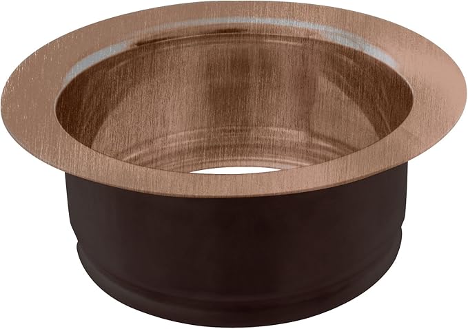 Westbrass A2165-11 4-1/4" OD Post Style Large Kitchen Basket Strainer with Waste Disposal Flange and Stopper Drain Set, Antique Copper