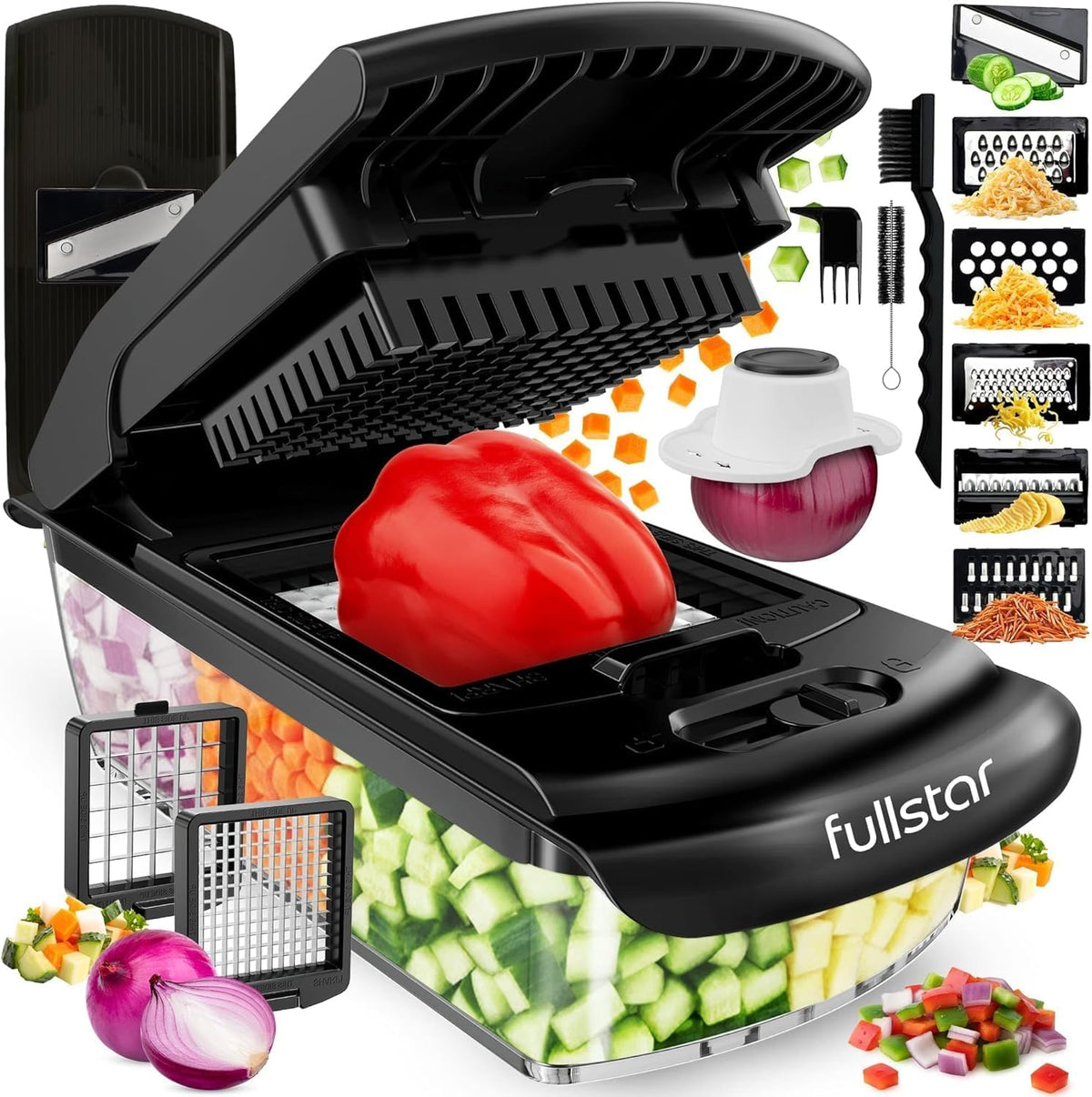Pro Original Vegetable Chopper & Mandoline Slicer 8-in-1 Prep Tool