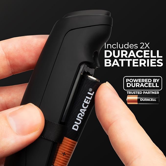 Zulay Kitchen Powerful Milk Frother Wand With Duracell Batteries - Ultra Fast Handheld Drink Mixer - Electric Whisk Foam Maker for Coffee, Lattes, Cappuccino & Matcha - Triple Whisk - Midnight Elite