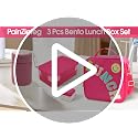 Insulated Lunch Bag for Boys Girls with 10oz Thermo, with 6 Compartment Bento Box, Black Nylon Preppy Lunch Box Adjustable Strap for Boy Girl Kids Teens School Travel Picnic