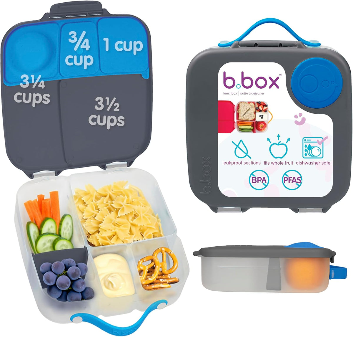 Lunch Box, 8.5 Cup Bento Box for All Ages, Snack Box, Food Containers
