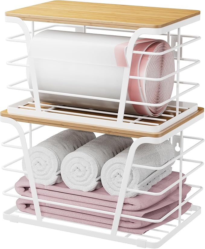 Extra Large 2 Pack Potato and Onion Storage Bins, White