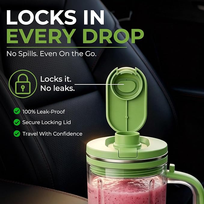 Personal Blender Accessories for Ninja Blendboss DB351GN, Leak-Proof Kit with Silicone Tumbler Boot, Spill Stopper & Sealing Ring, Cup Not Included (Watermelon BubbleGum)