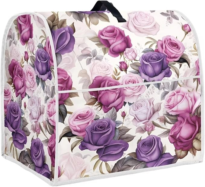 Art Floral Universal Mixer Cover | Compatible with 6-8 Quart Tilt Head & Bowl Lift Mixers | Dust Protector with Pockets & Easy-to-Clean Design