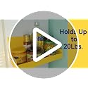 Magnetic Spice Rack for Refrigerator, Heavy Duty Metal Magnetic Fridge Shelf, 6" Deep Kitchen Spice Organizer and Storage, 20LB Max Capacity