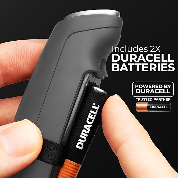 Zulay Kitchen Powerful Milk Frother Wand With Duracell Batteries - Ultra Fast Handheld Drink Mixer - Electric Whisk Foam Maker for Coffee, Lattes, Cappuccino & Matcha - Triple Whisk - Onyx Slate