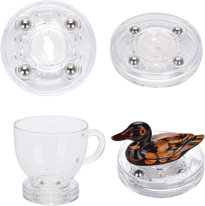 4 Pack 2 Inch Acrylic Lazy Susan Turntable Organizer, Pantry Decorating