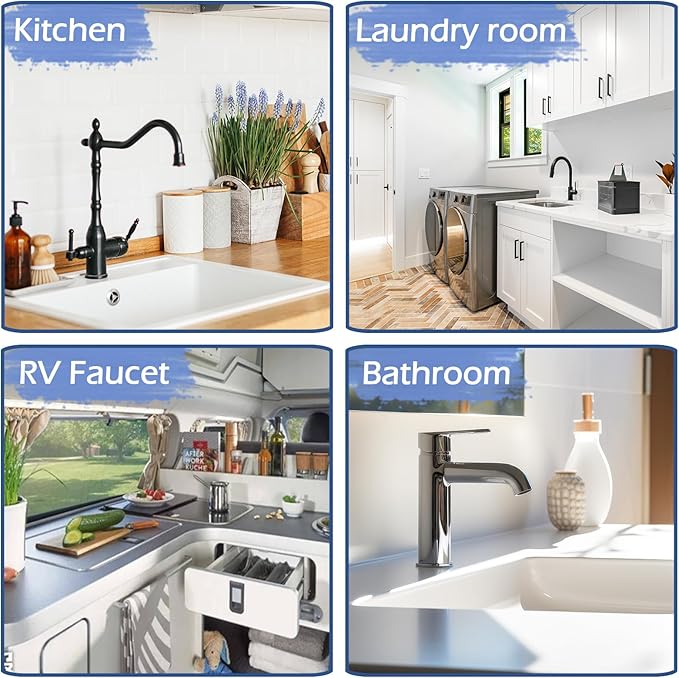 Amerner Kitchen Sink Splash Guard, Silicone Faucet Guard & Draining Mat, Bathroom and Kitchen Sink Organizer, Sink Faucet Mat Water Splash Guard Behind Faucet Accessories Gadgets, 14.2” x 5.1”, White