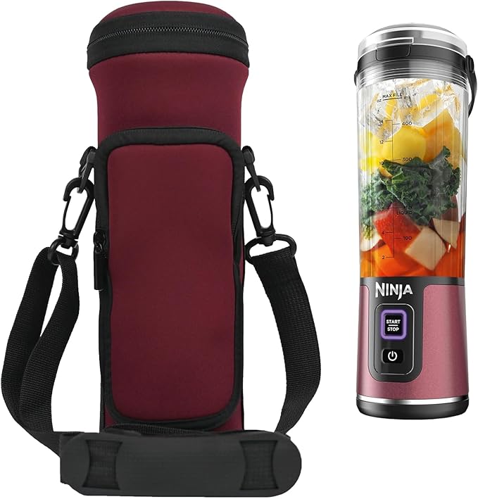 Portable Blender Storage Bag Sleeve for Nj Blast Portable Blender with Shoulder Strap and Accessory Pocket compatible with BC151NV/BC151BK/BC51NV/BC151CR/BC151EM 18oz Blast Blender