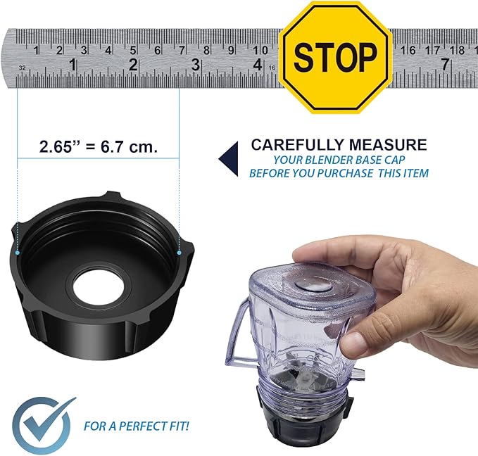 Replacement Mini 1-cup Plastic Jar by Saffire, fits most Oster Blenders (4 Pieces)