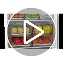 Fruit Storage Containers for Fridge with Strainer, BPA-Free Fridge Organizers and Storage, Stackable Clear Pull Out Refrigerator Organizers Drawer for Fruit,Vegetable,Produce,Berry,Food (2 Pack)